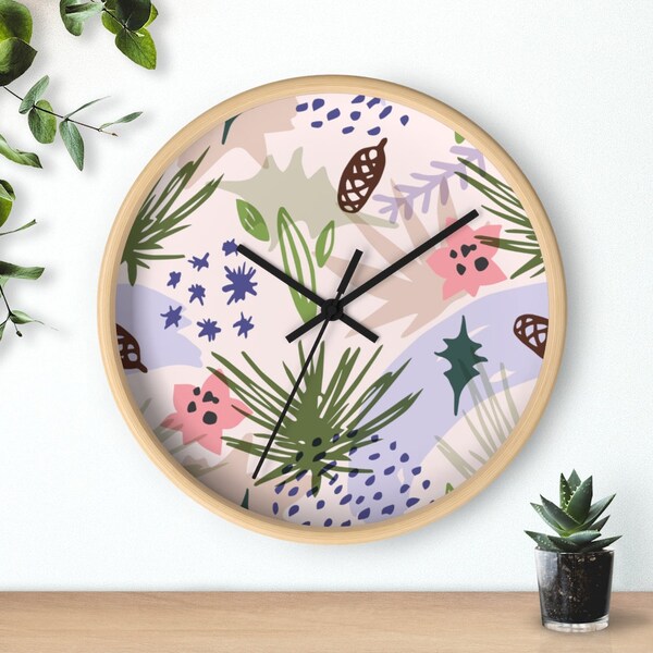 Pink Aesthetic Clock Etsy
