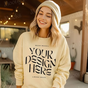 Butter color sweatshirt top
