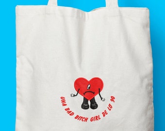 Un verano sin ti tote bag, una bad girl bitch de lo 90,  bad bunny party, gift