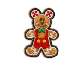 Minnie Mouse Christmas , Mickey, Holiday Patches, Embroidered iron on patch
