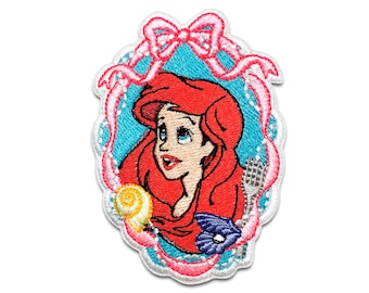 Mermaid Patch, Ariel iron-on patch, character patches