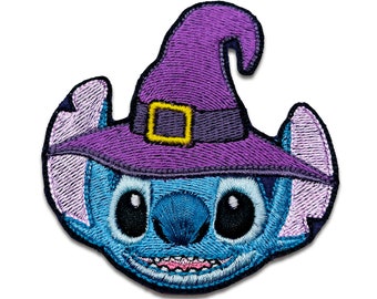 Lilo and Stitch Halloween Witch Iron On Patch
