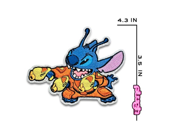 Lilo and Stitch Stitch and Angel Embroidered Iron on Patch Disney 90s Kids  patches for Clothing Backpack Hats 