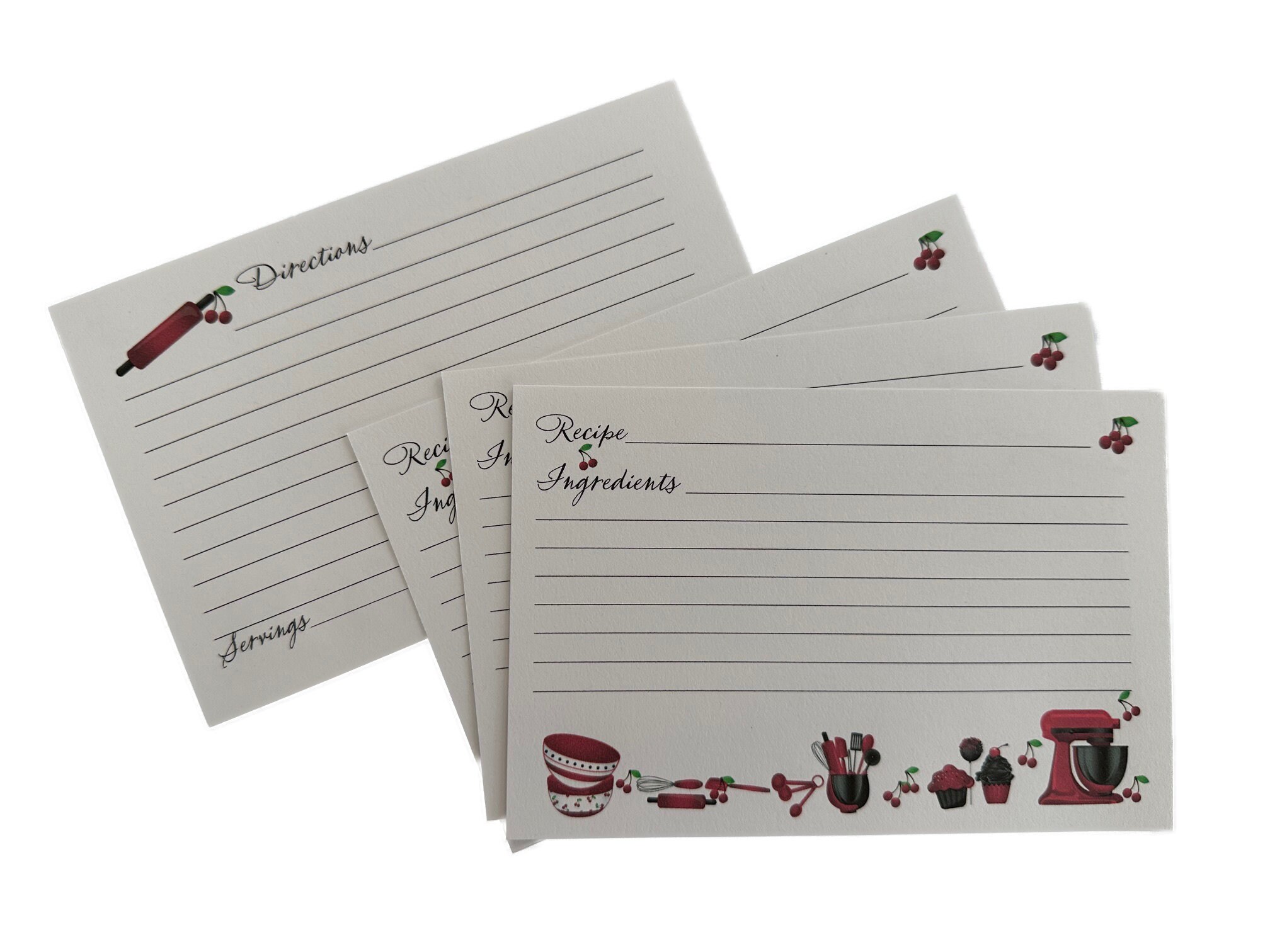 thumbnail image 2 of Vintage Style 6x4 Inch Blank Recipe Cards - Set Of 6 - Unbranded, All Occasions 2 of 5