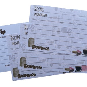 Java Coffee Break 4x6 Recipe Card