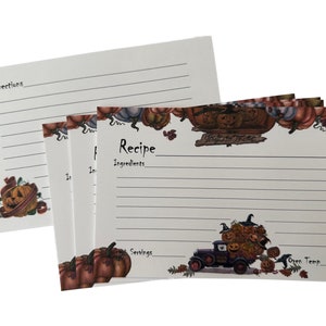 Monster Mash Halloween 4x6&quot; Recipe Card