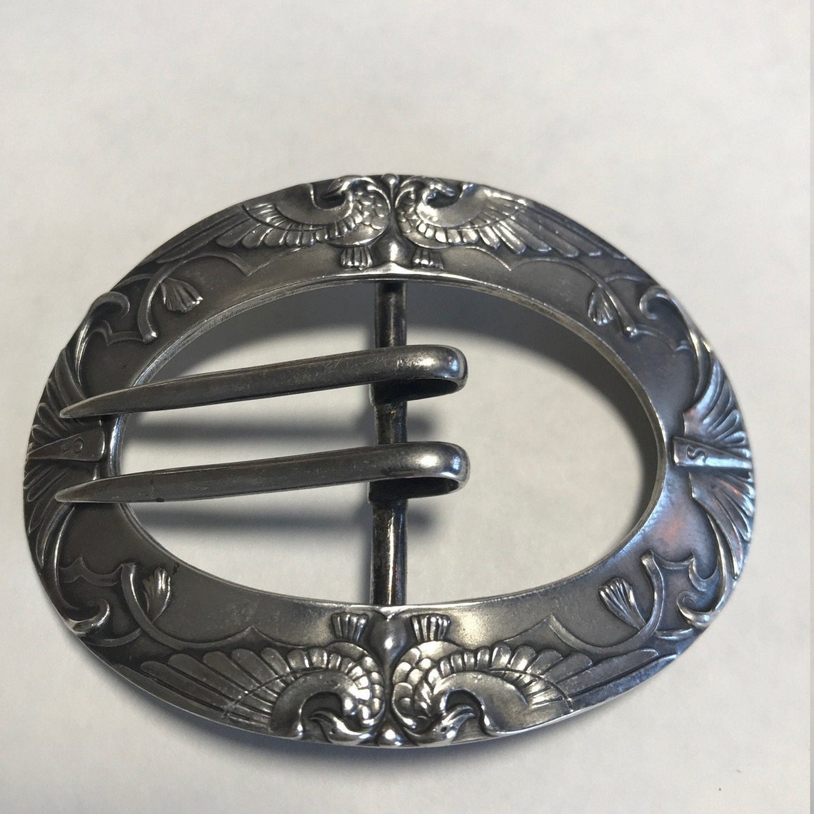 Two Vintage Women's Belt Buckles. One 925 Sterling Etsy