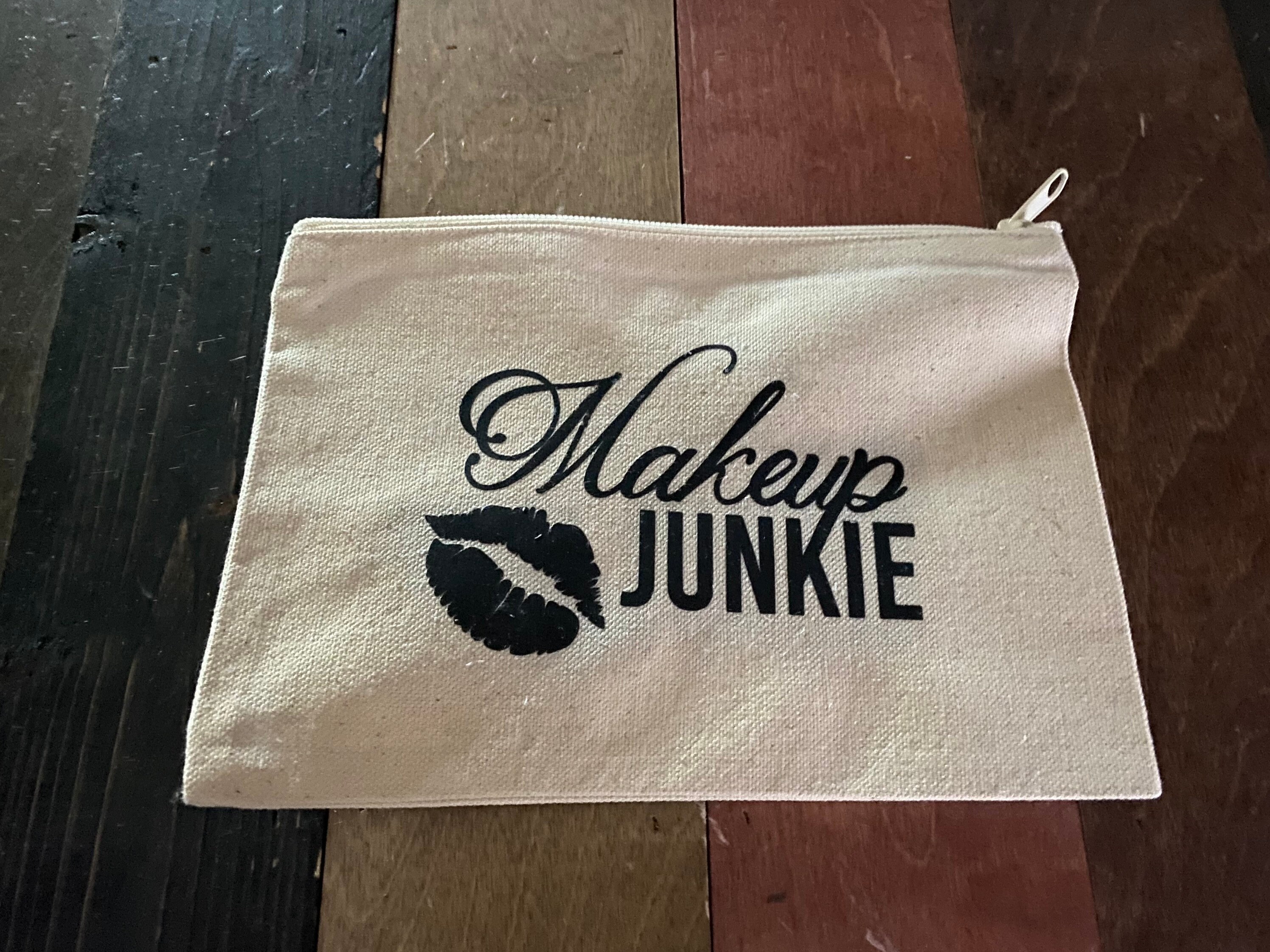 Makeup Junkie Cosmetic Bag Etsy