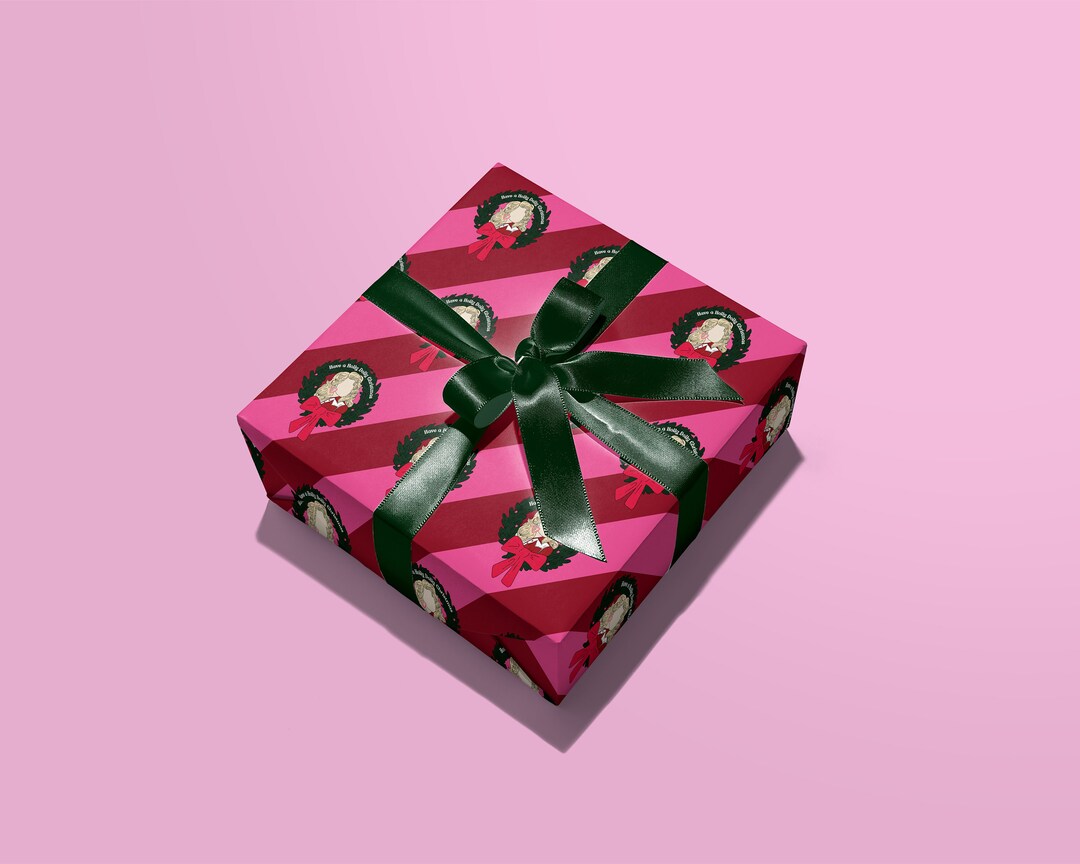 Holly Dolly Christmas Wrapping Paper Dolly Parton Festive Gift Wrap