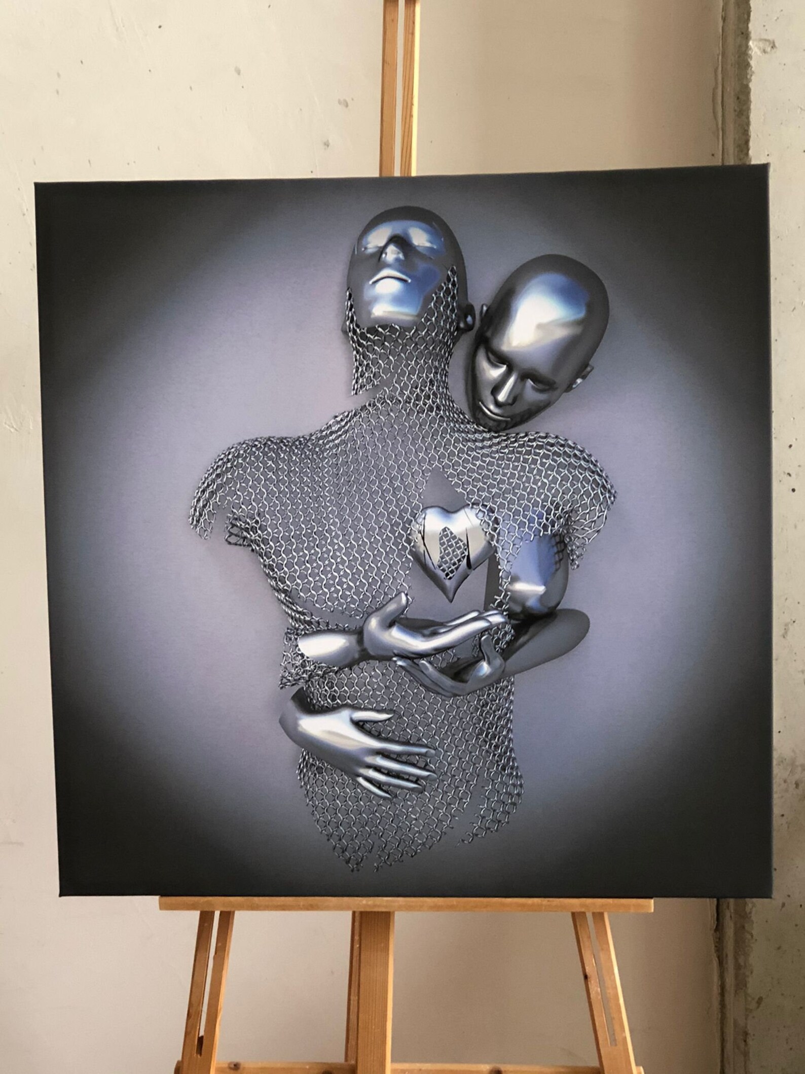 Liebe Herz Leinwand Wandkunst Leinwand Dekor Kunstdruck Etsy