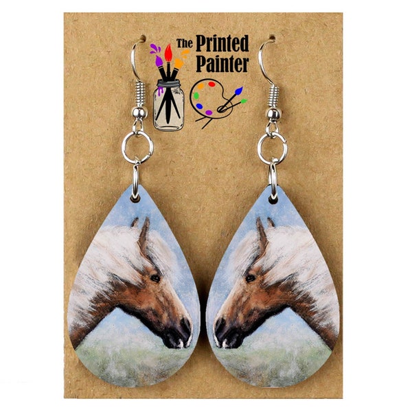 Horse Earrings, Handmade Animal Dangle Earrings, Unique Jewelry Gift for Her