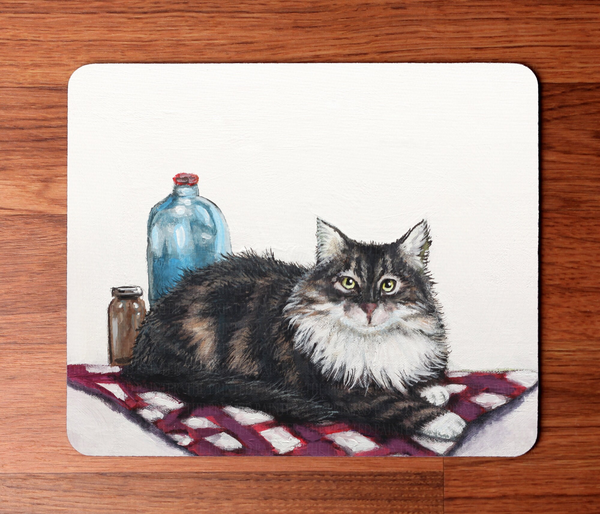 Cat Mousepad / Computer Mousepad / Cat Mouse Pad / Crazy Cat Etsy UK