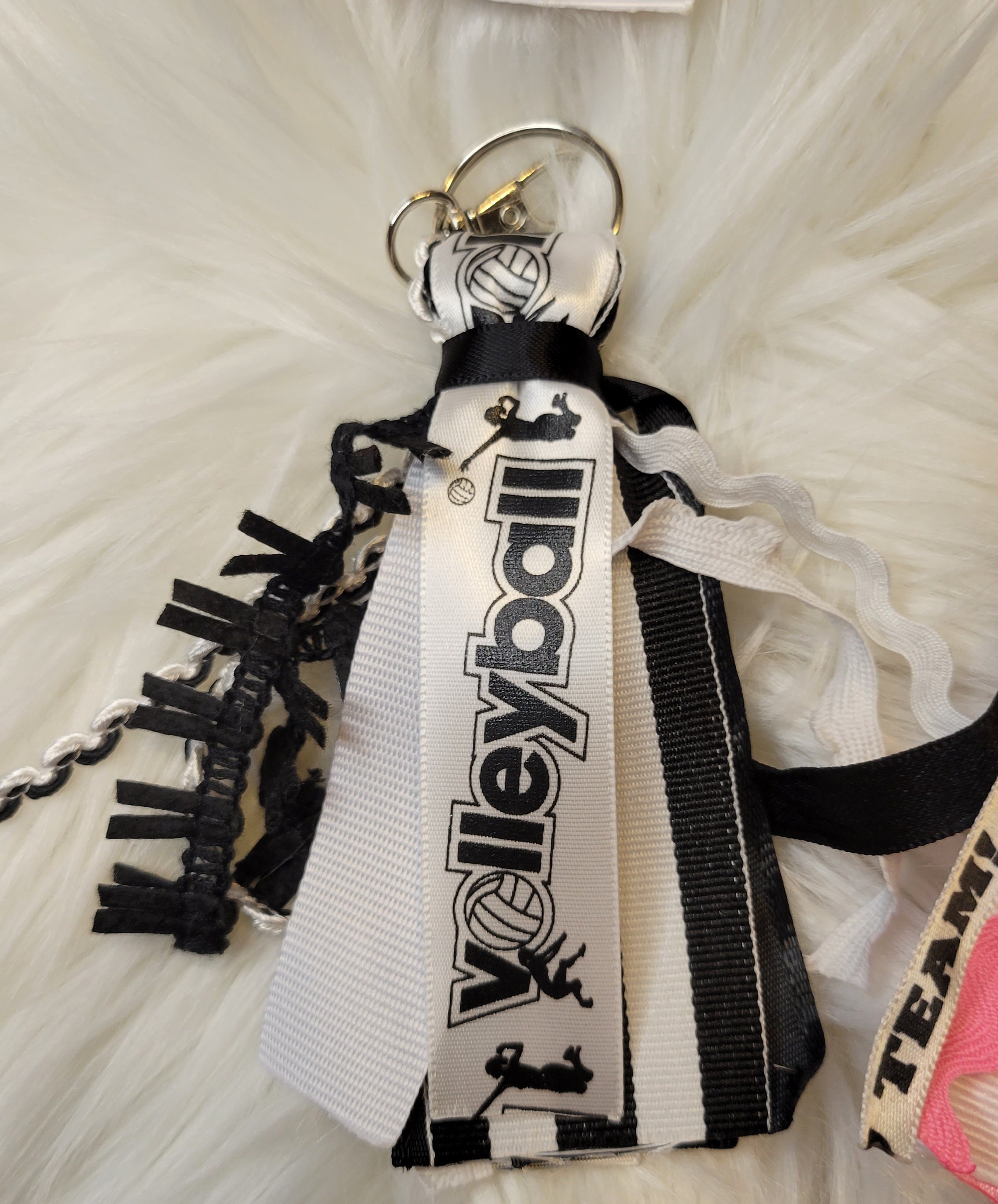 Cheer Keychains, Bag Clips, Zipper Pulls, Keychains, Cheer Moms, Ribbon