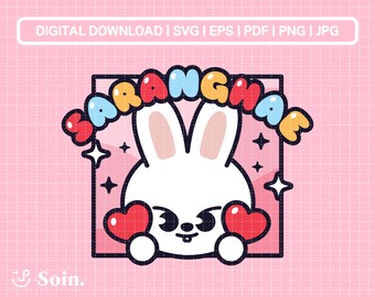 Stray Kids Lee Know Saranghae Svg, Png, Pdf, Jpg, Eps | Stray Kids Decal Stickers | Vector files for Cricut and Silhouette | Kpop Star Svg