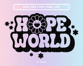 BTS Jhope Hope World Svg Eps Pdf Jpg Png | BTS Decal | Vector files for Cricut and Silhouette | Kpop Star Svg