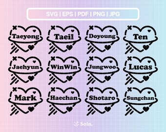nct stickers etsy