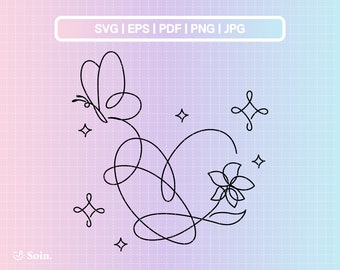 BTS Love Yourself Svg Eps Pdf Jpg Png | BTS Member Decal | Vector files for Cricut and Silhouette | Kpop Star Svg