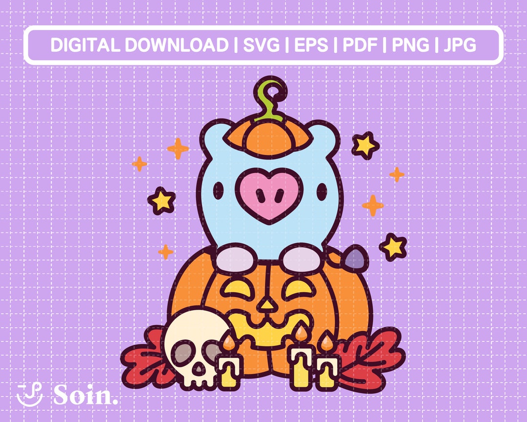 BTS Jhope Halloween Svg, Png, Pdf, Jpg, Eps BTS Decal Stickers