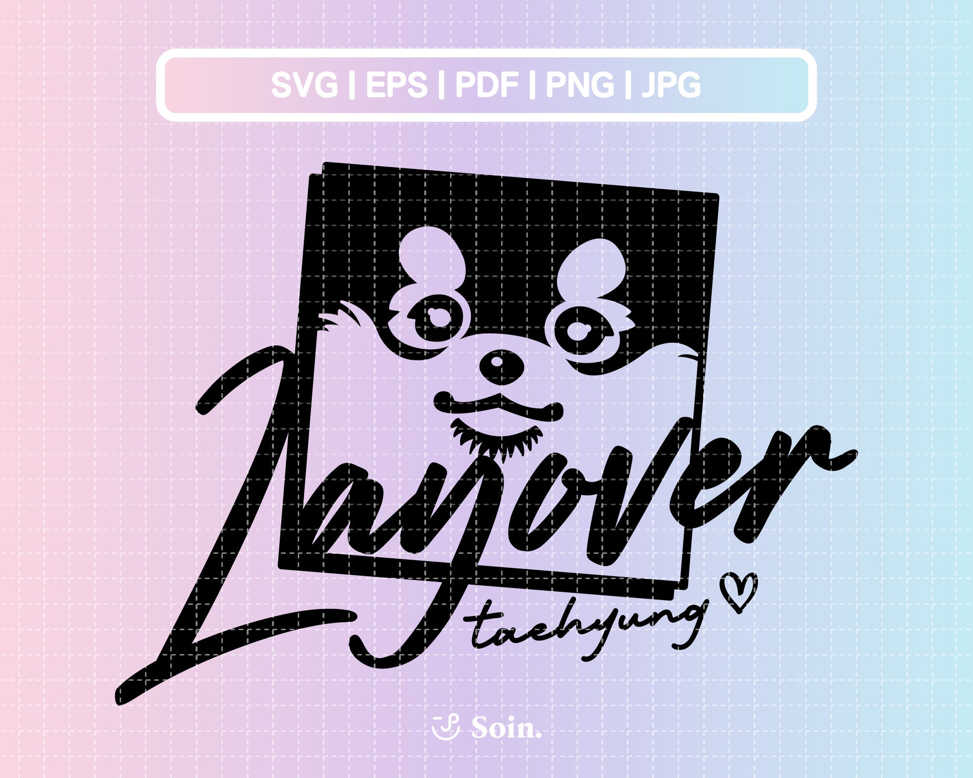 Layover Tracks Kim by V of BTS / Kim Taehyung Sticker for Sale by  filmcherish