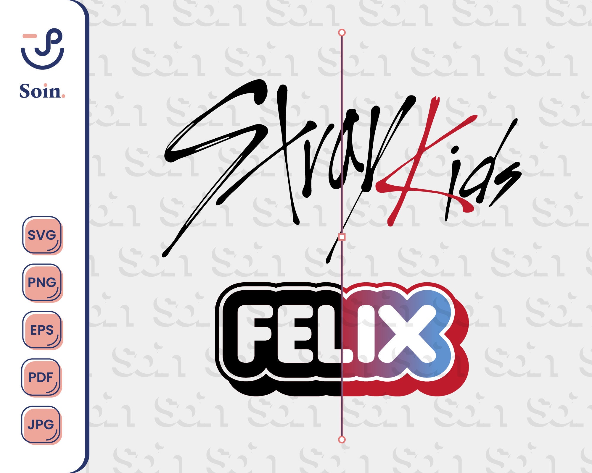Stray Kids Logo Svg Png Pdf Jpg Eps Stray Kids Member Etsy India