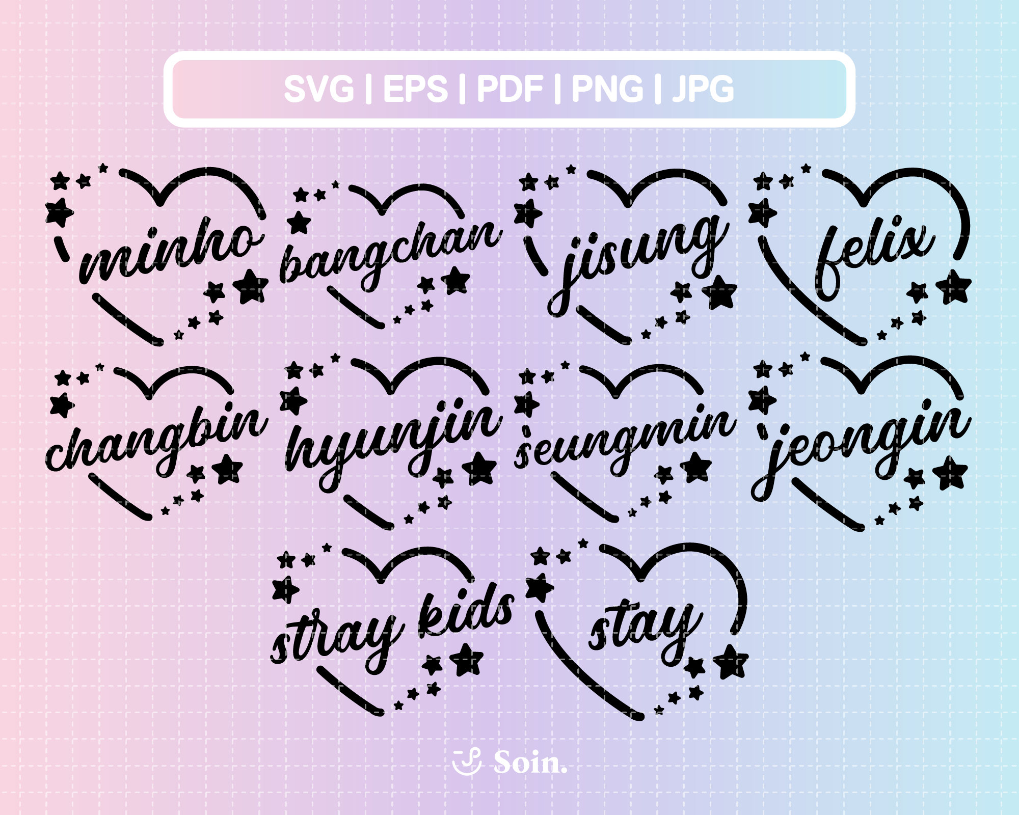 STRAY KIDS Hangul LIGHTSTICK Decals / Nachimbong /light Stick Stickers / Stray  Kids Sticker / Personalize Your Lightstick / Kpop Decals -  Norway