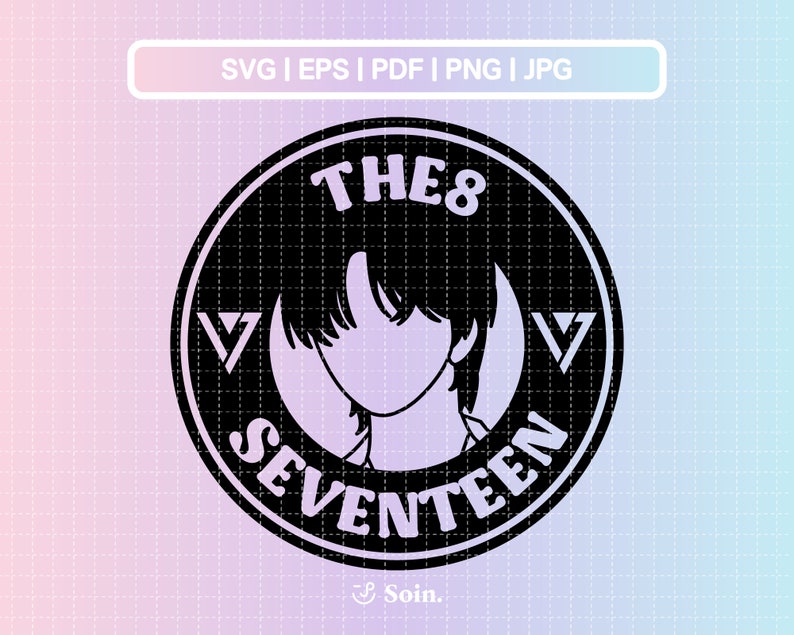 Seventeen Lightstick Seventeen The8 Kpop Svg Eps Pdf Jpg Png Seventeen Lightstick - Etsy