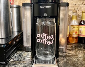 Coffee Coffee Iced Coffee Beer Can Glass,  Glass Coffee Cup, Soda Glass Can, Iced Coffee Glass, Aesthetic Glass Beer Can, trendy