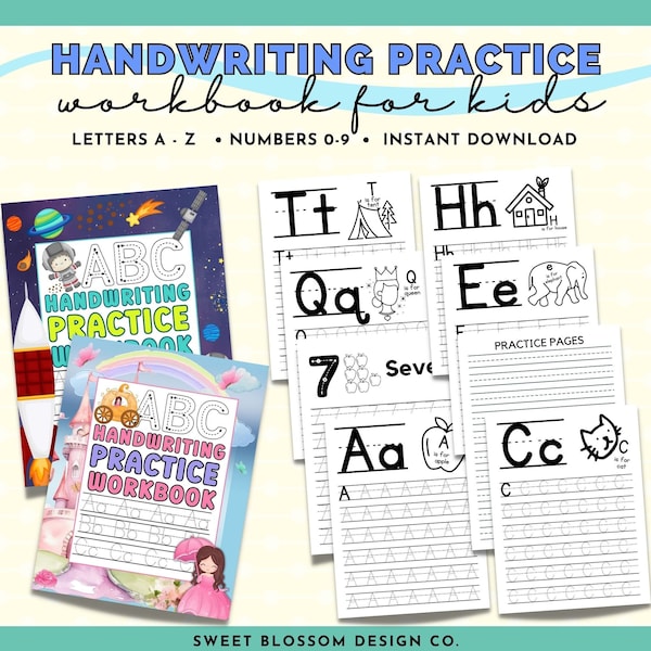 Lettering Practice, Alphabet Tracing Worksheet, Handwriting Practice, Lettering Workbook For Kids, Writing Practice, ABC Tracing Workbook