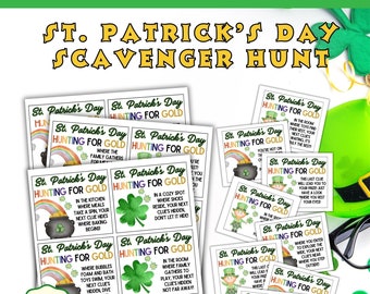 St. Patrick's Day Scavenger Hunt Printable, St. Patrick's Day Scavenger Hunt Kids, St. Patrick's Day Scavenger Hunt for Teens