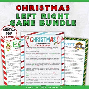 Christmas Left Right Game, Christmas Party Game, Gift Exchange Game, Pass The Gift Game, Pass The Present, Nativity Story Left Right Game