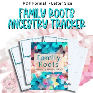 Genealogy Tracker HALF Letter Size Ancestry Planner Insert Pages Printable  With Family Tree Pages, Organizer, Scheduler and Much More 