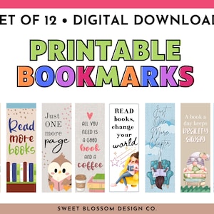 Printable Bookmarks, Motivational Bookmarks for Kids, Make Reading Fun, Fun Printable Bookmarks, Positive Affirmations Bookmarks Book Lover