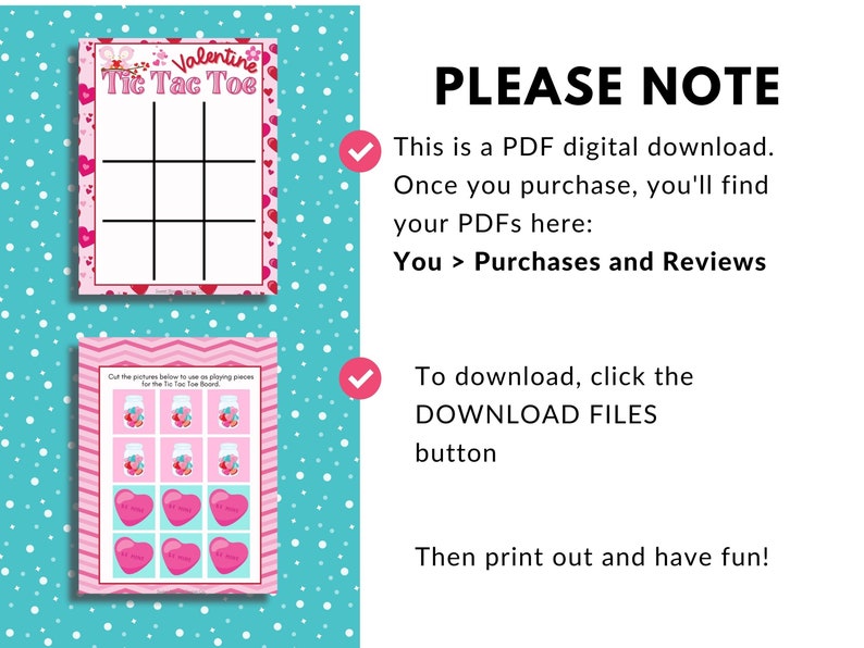 Printable Valentine Tic Tac Toe Game, Printable Games for Kids ...