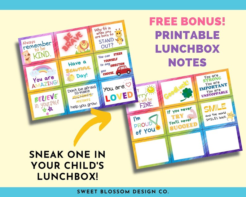 School Lunch Planner, Kids Meal Planner, Kids Lunch Planner, Printable ...