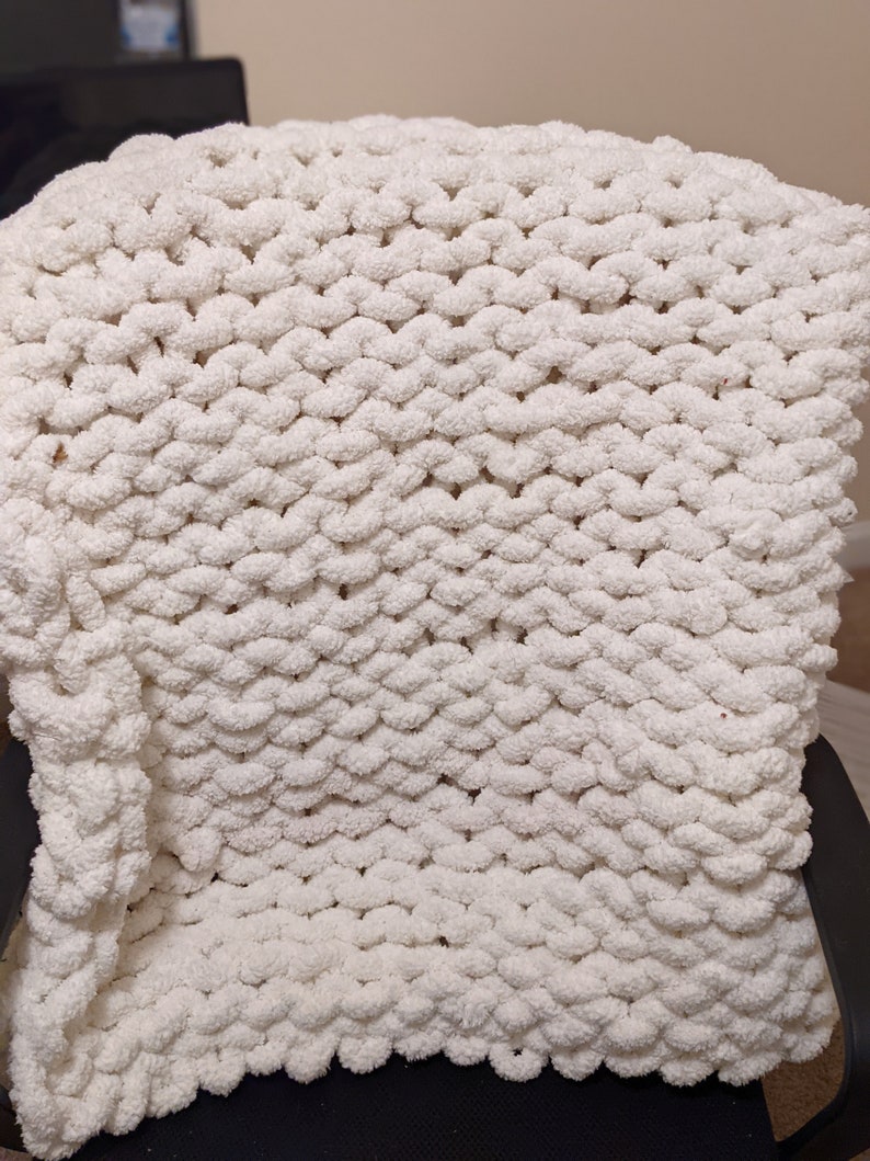 Large Chunky Knit Dog Blanket Etsy
