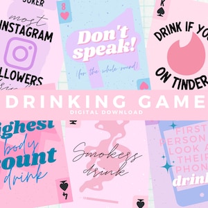 Deck es! Trinkkartenspiel | Original und Girls Pack | 108 Karten | Partyspiel für Pre-Drinks | Digitaler Download, Trinkspiel