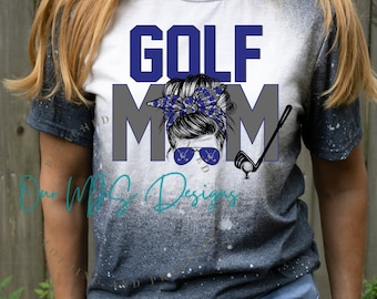 Golf moeder gebleekt T-shirt, trui golf moeder, cadeau golfer, T-shirt golfteam, T-shirt wedstrijd, shirt middelbare school golfteam