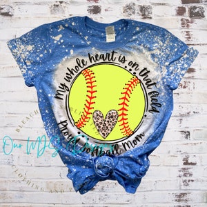 Softball Mom T-Shirt, Softball gebleichtes T-Shirt, Softball Mutter Geschenk, Softball gebleichtes Sweatshirt, Jugend Softball Shirts, schneller Wurfball