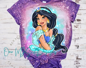 Princess Jasmine Bleached Tee: Family Matching Shirt