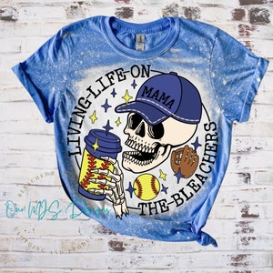 Softball gebleichtes T-Shirt, Softball Mom Shirt, Leben auf der Tribüne T-Shirt, Softball gebleichtes Sweatshirt, Jugend Softball Shirts
