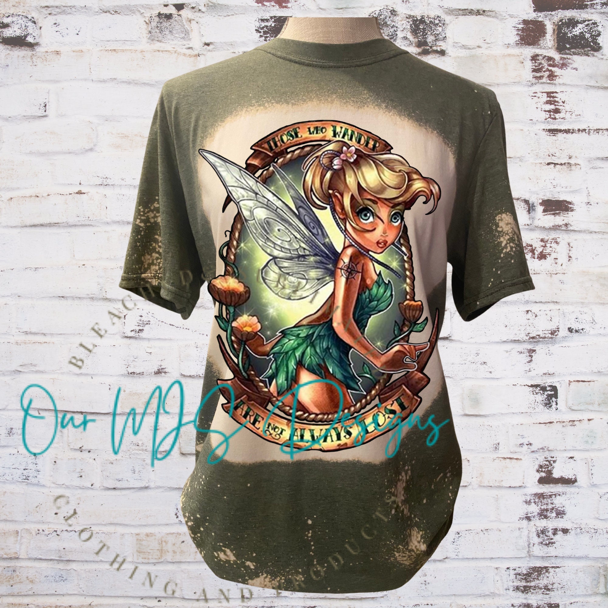 Discover Tinker Bell - Inspired- Those who wander are not always lost 3D Shirt