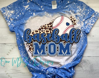 Camiseta de béisbol blanqueada para mamá: Diseño de sublimación