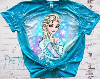 Princess Bleached Tee shirt, Princess Birthday shirt, Adult/Youth/Toddler Princess Shirt, Family Vacation Matching Tee Shirts