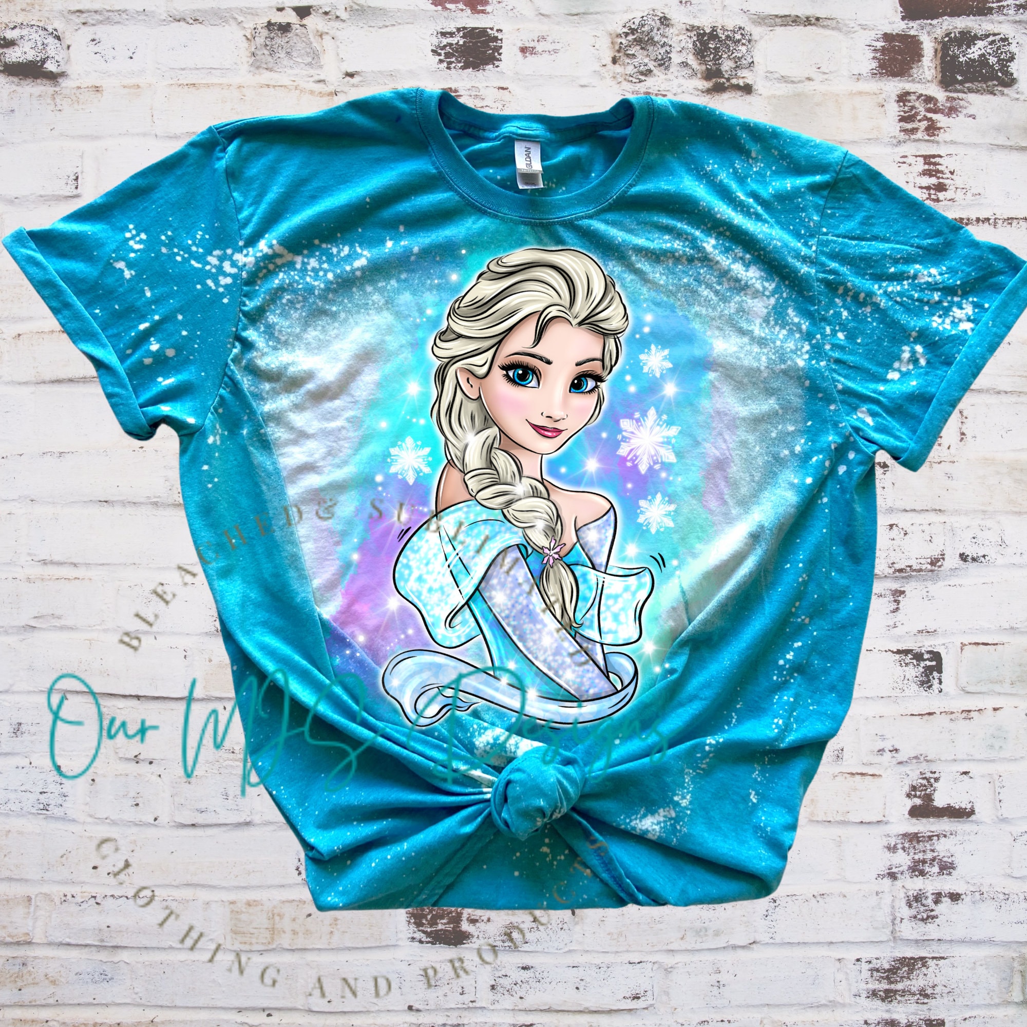 Princess Bleached Sublimated Tee Shirt -