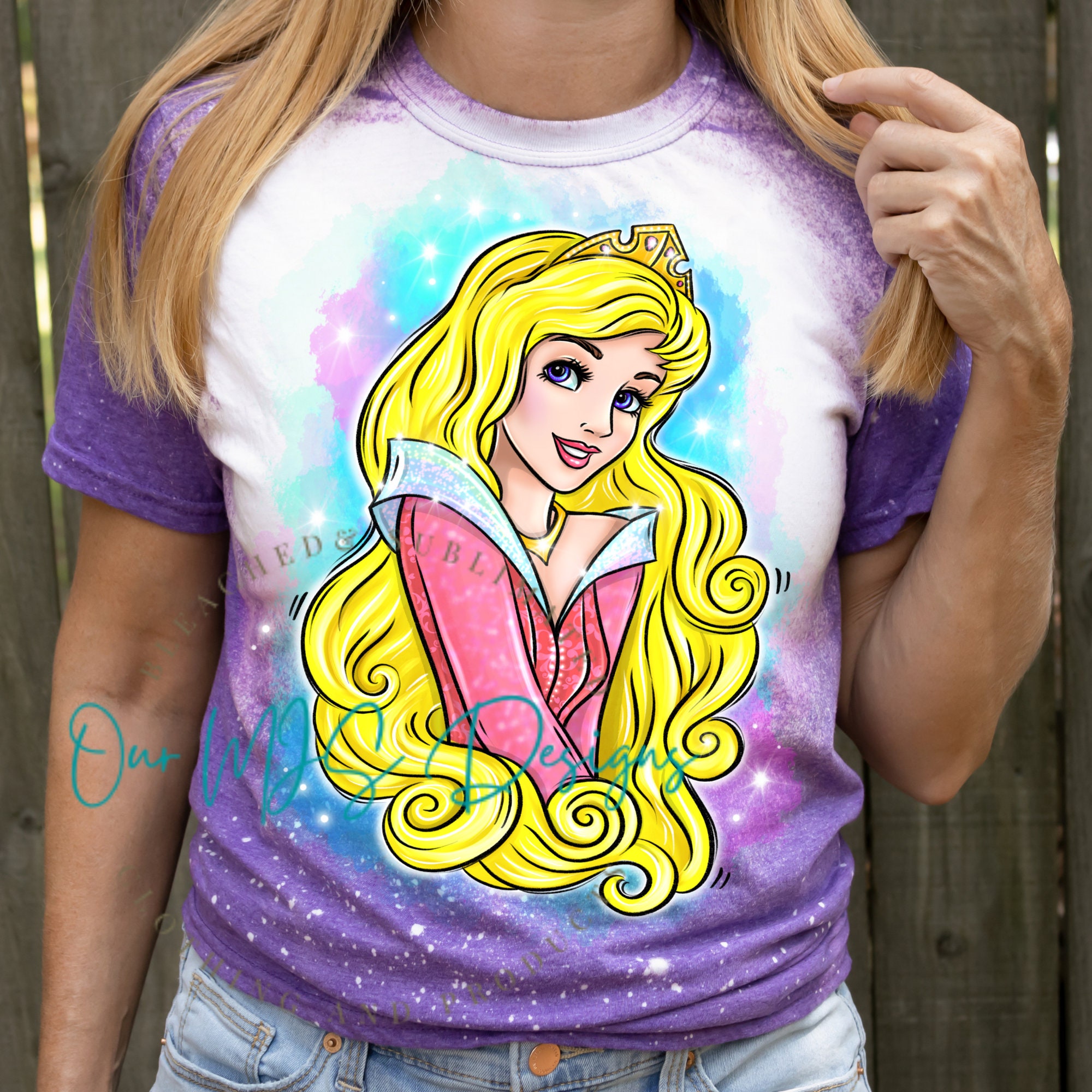 camiseta bela adormecida princesa aurora personalizada - Moon Side