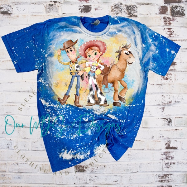 Toy Story Inspired  Bleached Tee shirt, Toy Story Birthday shirt, Adult/Youth/Toddler Shirt, Family Vacation Matching Tee Shirts