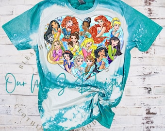 Princess Bleached Tee: Family Vacation Matching Shirt