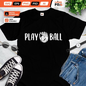 Baseball svg or Softball svg files - Baseball play ball vector art instant download