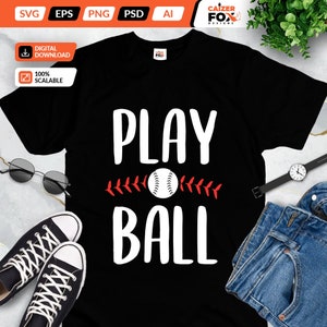 Baseball svg or Softball svg files - Baseball play ball vector art instant download