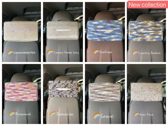 Buy Yarn Tissue Holder for Car SUV Truck, Back Seat Headrest Hanging Tissue  Box Holder, Multi-use Car Tissue Dispenser Auto Accessories Online in India  